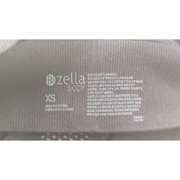 Zella Body Womens Size XS Black Cutout Ribbed Racerback Pullover Sports Bra - Picture 6 of 6